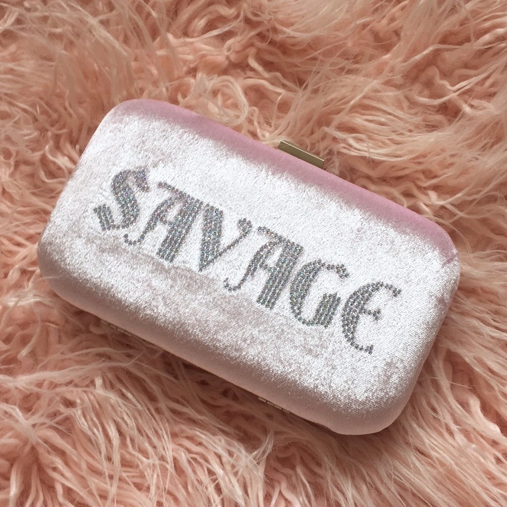 Velvet Bling Savage Clutch